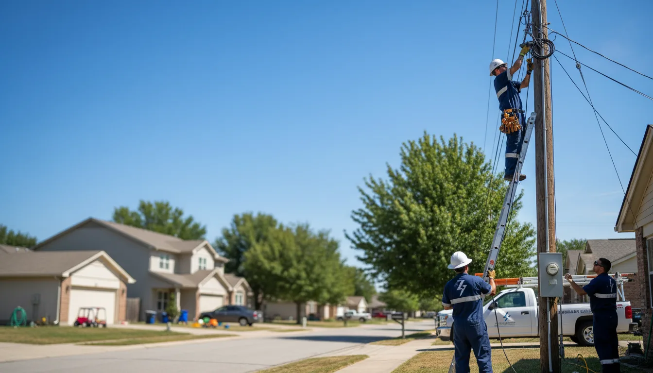 Residential electrician providing installation services in Bloomingdale, IN
